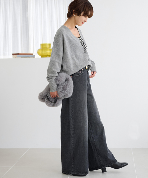 JOURNAL STANDARD relume(ジャーナルスタンダード レリューム)の「《追加 / 新色》ハミルトンウールVカーディガン(カーディガン/ボレロ・レディース・チャコールグレー/グレー/レッド・FREE)」の20枚目の写真