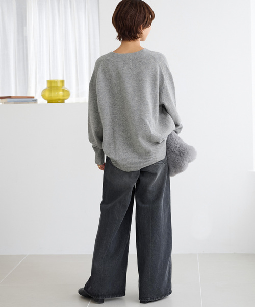 JOURNAL STANDARD relume(ジャーナルスタンダード レリューム)の「《追加 / 新色》ハミルトンウールVカーディガン(カーディガン/ボレロ・レディース・チャコールグレー/グレー/レッド・FREE)」の21枚目の写真