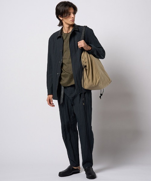 wjk(ダヴルジェイケイ)の「mko13195- vintage drawstring tote bag トートバッグ(8985 co31h)(トートバッグ・メンズ・ブラック/ベージュ系その他・FREE)」の6枚目の写真