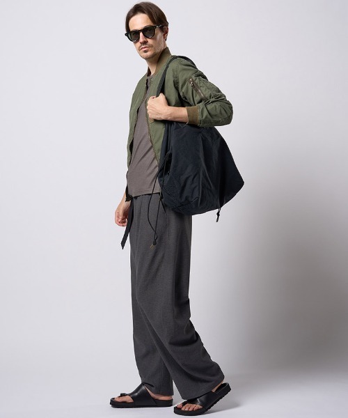 wjk(ダヴルジェイケイ)の「mko13195- vintage drawstring tote bag トートバッグ(8985 co31h)(トートバッグ・メンズ・ブラック/ベージュ系その他・FREE)」の12枚目の写真