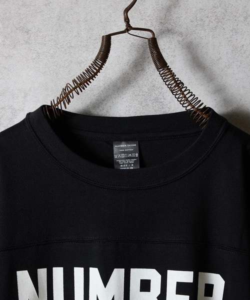 ★KKKページ★ PREMIUM COTTON NUMBERING LOGO FOOTBALL L/S T-SHIRT