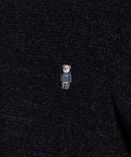 NANO universe(ナノユニバース)の「ナノベアモールニットクルーネック 1(ニット/セーター・メンズ・ブラック/グリーン/ネイビー・S/M/L)」の13枚目の写真