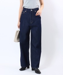 Salong hameu（サロン ハミュー）の「ハイウエストワイドシルエットデニムパンツ レディース（デニムパンツ）」