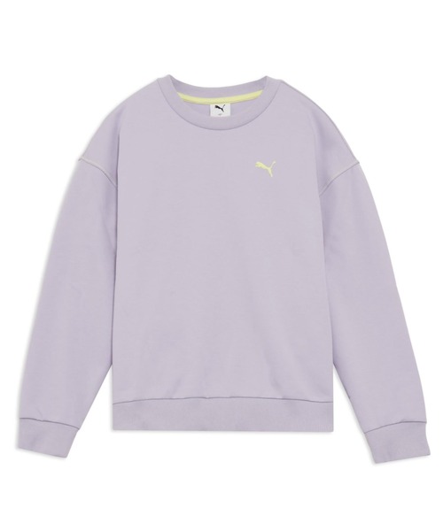 PUMA(プーマ)の「プーマ PUMA ESS MX リラックスド クルー DK(スウェット・レディース・ブラック/ライラック/オフホワイト・S/M/L/XL)」の3枚目の写真