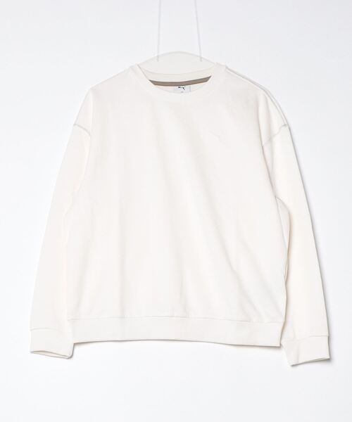 PUMA(プーマ)の「プーマ PUMA ESS MX リラックスド クルー DK(スウェット・レディース・ブラック/ライラック/オフホワイト・S/M/L/XL)」の1枚目の写真