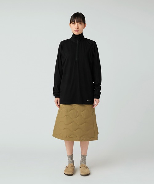Snow Peak（スノーピーク）の「Snow Peak / Seamless Quilted Down Wrap Skirt  シームレスキルティングダウンラップスカート（スカート・レディース・ブラック/オリーブ・1/2/3）」の5枚目の写真