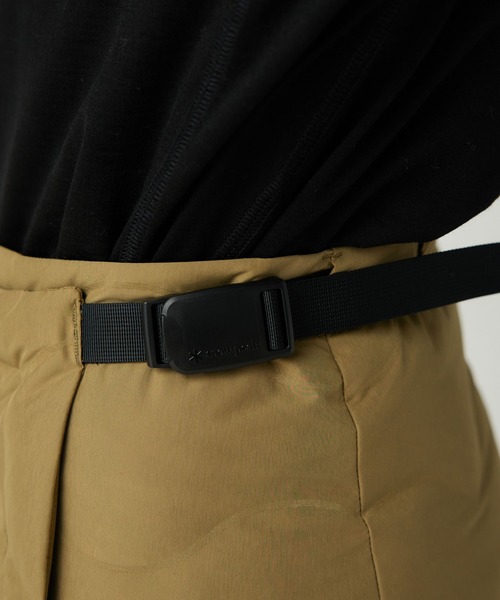 Snow Peak（スノーピーク）の「Snow Peak / Seamless Quilted Down Wrap Skirt  シームレスキルティングダウンラップスカート（スカート・レディース・ブラック/オリーブ・1/2/3）」の8枚目の写真