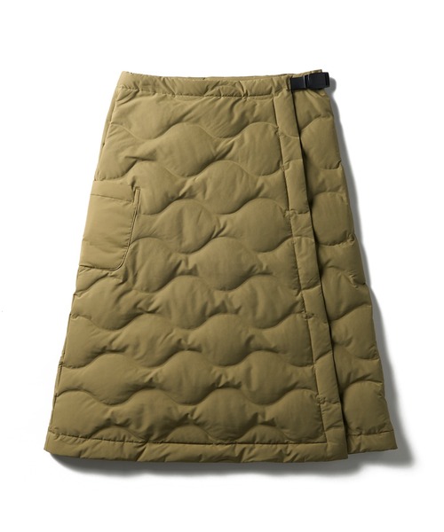 Snow Peak（スノーピーク）の「Snow Peak / Seamless Quilted Down Wrap Skirt  シームレスキルティングダウンラップスカート（スカート・レディース・ブラック/オリーブ・1/2/3）」の12枚目の写真