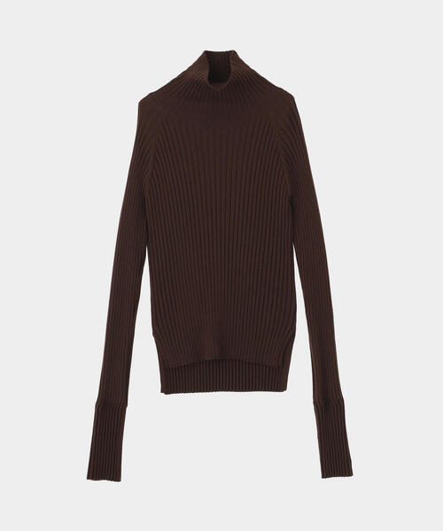 LE PHIL ルフィル　ウールリブタートル　ブラウン ◇ウールリブタートル（ニット/セーター）｜LE PHIL（ルフィル）の