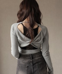 Ulysses | バックオープンカットアウトデザインカットソー(Tシャツ/カットソー)