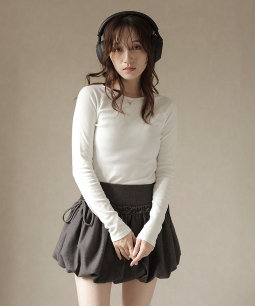 Ulysses（ユリシス）の「バックオープンカットアウトデザインカットソー（Tシャツ/カットソー・レディース・ブラック/ホワイト/グレー・F）」の18枚目の写真