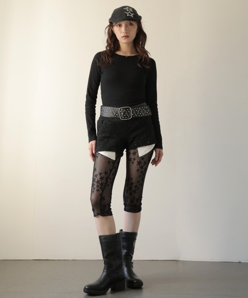 Ulysses（ユリシス）の「バックオープンカットアウトデザインカットソー（Tシャツ/カットソー・レディース・ブラック/ホワイト/グレー・F）」の6枚目の写真