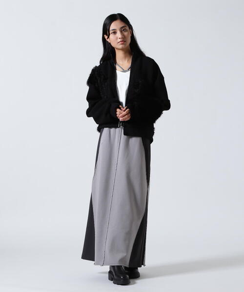 AULA AILA（アウラアイラ）の「AULA AILA/アウラアイラ/別注ボア＆ファーブルゾン（ブルゾン・レディース・ホワイト系2/ブラック・0）」の5枚目の写真