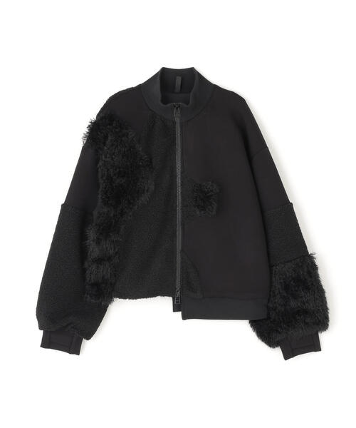 AULA AILA（アウラアイラ）の「AULA AILA/アウラアイラ/別注ボア＆ファーブルゾン（ブルゾン・レディース・ホワイト系2/ブラック・0）」の6枚目の写真