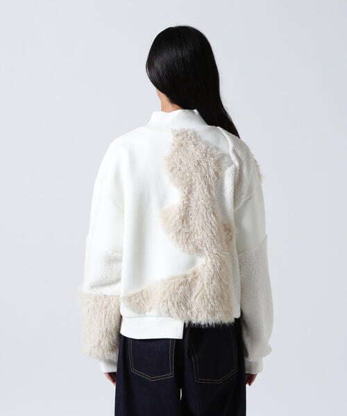 AULA AILA（アウラアイラ）の「AULA AILA/アウラアイラ/別注ボア＆ファーブルゾン（ブルゾン・レディース・ホワイト系2/ブラック・0）」の11枚目の写真