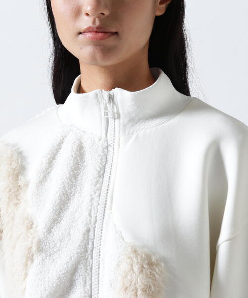 AULA AILA（アウラアイラ）の「AULA AILA/アウラアイラ/別注ボア＆ファーブルゾン（ブルゾン・レディース・ホワイト系2/ブラック・0）」の12枚目の写真