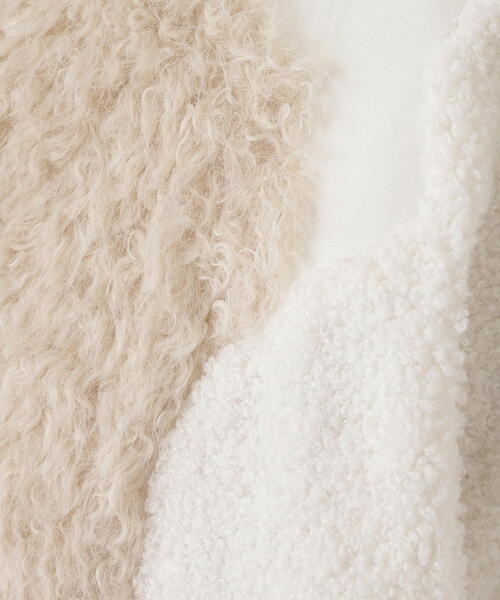 AULA AILA（アウラアイラ）の「AULA AILA/アウラアイラ/別注ボア＆ファーブルゾン（ブルゾン・レディース・ホワイト系2/ブラック・0）」の20枚目の写真