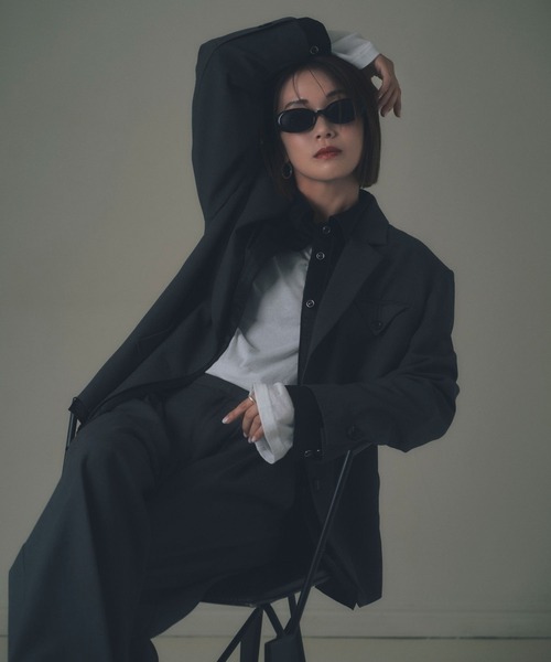 BAYFLOW（ベイフロー）の「【EF(エフ)】テーラードジャケット（WOMEN）（テーラードジャケット・レディース・ベージュ/チャコール・FREE）」の20枚目の写真