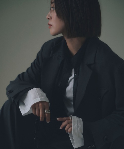 BAYFLOW（ベイフロー）の「【EF(エフ)】テーラードジャケット（WOMEN）（テーラードジャケット・レディース・ベージュ/チャコール・FREE）」の16枚目の写真