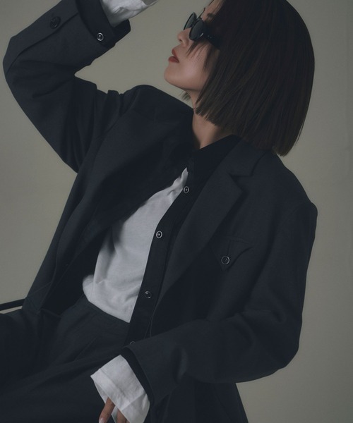 BAYFLOW（ベイフロー）の「【EF(エフ)】テーラードジャケット（WOMEN）（テーラードジャケット・レディース・ベージュ/チャコール・FREE）」の18枚目の写真