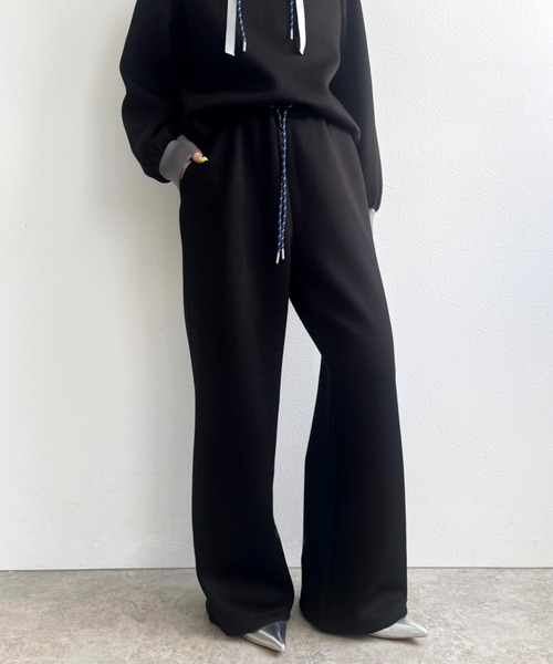 LHELBIE(レルビエ)の「ダンボール2WAYパンツ(その他パンツ・レディース・ネイビー/アイボリー/ブラック・M)」の3枚目の写真
