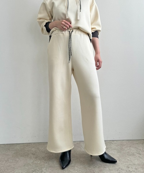 LHELBIE(レルビエ)の「ダンボール2WAYパンツ(その他パンツ・レディース・ネイビー/アイボリー/ブラック・M)」の14枚目の写真