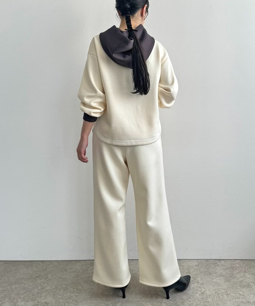 LHELBIE(レルビエ)の「ダンボール2WAYパンツ(その他パンツ・レディース・ネイビー/アイボリー/ブラック・M)」の6枚目の写真