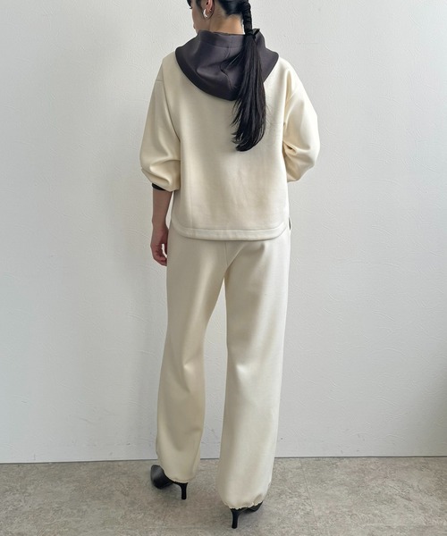LHELBIE(レルビエ)の「ダンボール2WAYパンツ(その他パンツ・レディース・ネイビー/アイボリー/ブラック・M)」の10枚目の写真