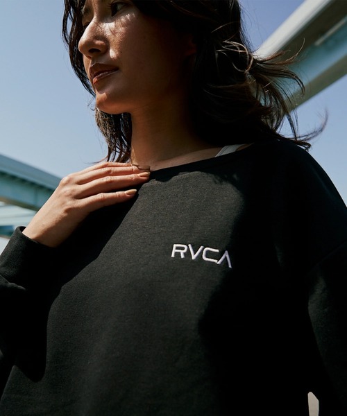 RVCA(ルーカ)の「RVCA レディース MINI RVCA OFF SHOULDER SWEAT SHIRT トレーナー 【2025年秋冬モデル】 @autumn/ルーカスウェットトレーナー(スウェット・レディース・ブラック/グレー/オフホワイト・MEDIUM/SMALL)」の14枚目の写真