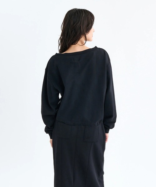 RVCA(ルーカ)の「RVCA レディース MINI RVCA OFF SHOULDER SWEAT SHIRT トレーナー 【2025年秋冬モデル】 @autumn/ルーカスウェットトレーナー(スウェット・レディース・ブラック/グレー/オフホワイト・MEDIUM/SMALL)」の9枚目の写真