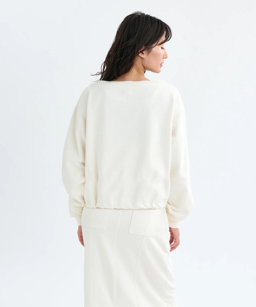RVCA(ルーカ)の「RVCA レディース MINI RVCA OFF SHOULDER SWEAT SHIRT トレーナー 【2025年秋冬モデル】 @autumn/ルーカスウェットトレーナー(スウェット・レディース・ブラック/グレー/オフホワイト・MEDIUM/SMALL)」の6枚目の写真
