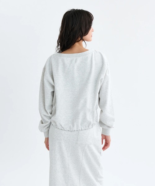 RVCA(ルーカ)の「RVCA レディース MINI RVCA OFF SHOULDER SWEAT SHIRT トレーナー 【2025年秋冬モデル】 @autumn/ルーカスウェットトレーナー(スウェット・レディース・ブラック/グレー/オフホワイト・MEDIUM/SMALL)」の7枚目の写真