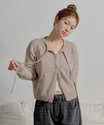 リボン付きベージュニットセーター ニット/セーター（ベージュ系・リボン）ファッション通販 - ZOZOTOWN