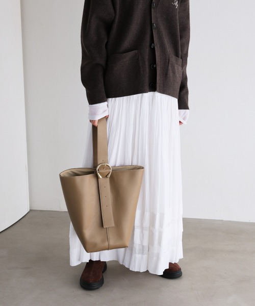 BABYLONE（バビロン）の「ワンハンドル2WAYトート（ハンドバッグ・レディース・ベージュ/ブラック・フリー）」の13枚目の写真