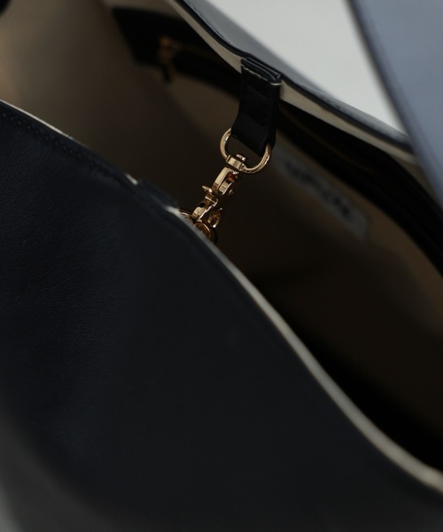 BABYLONE（バビロン）の「ワンハンドル2WAYトート（ハンドバッグ・レディース・ベージュ/ブラック・フリー）」の12枚目の写真