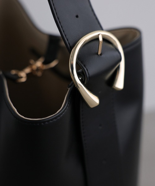BABYLONE（バビロン）の「ワンハンドル2WAYトート（ハンドバッグ・レディース・ベージュ/ブラック・フリー）」の8枚目の写真