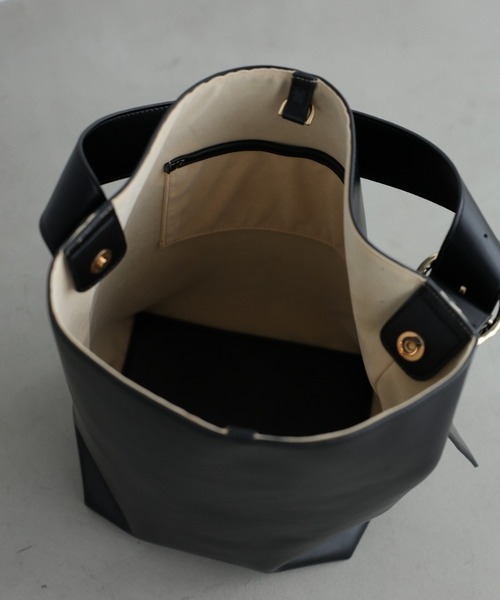 BABYLONE（バビロン）の「ワンハンドル2WAYトート（ハンドバッグ・レディース・ベージュ/ブラック・フリー）」の11枚目の写真