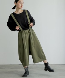 サスペンダーサルエルパンツ