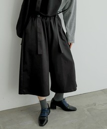 サスペンダーサルエルパンツ