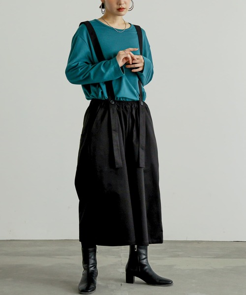 リネン　サスペンダー　サルエルパンツ サスペンダーサルエルパンツ』（その他パンツ）｜n'OrLABEL（ノアール