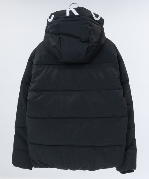  　ダウンジャケット　フード付き　ブラック　130 セール】【13】フードロゴ 中綿ジャケット（ダウンジャケット/コート