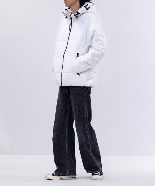 13】フードロゴ 中綿ジャケット（ダウンジャケット/コート）｜JOHN'S