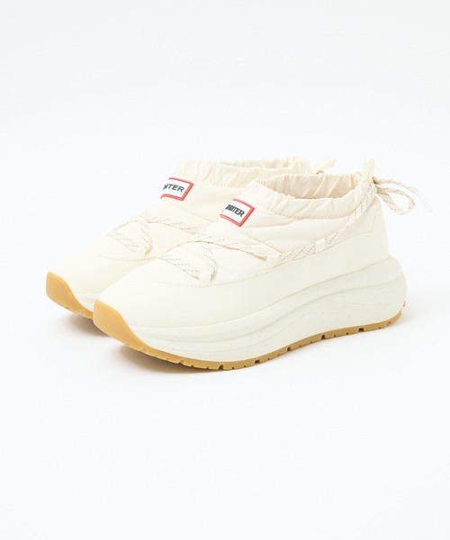 HUNTER(ハンター)の「【HUNTER/ハンター】厚底スリッポン/SLIPON TRAINER/厚底/スリッポン/お出かけ【WEB限定】(スリッポン・レディース・ブラック/オフホワイト・22/23/24/25)」の1枚目の写真