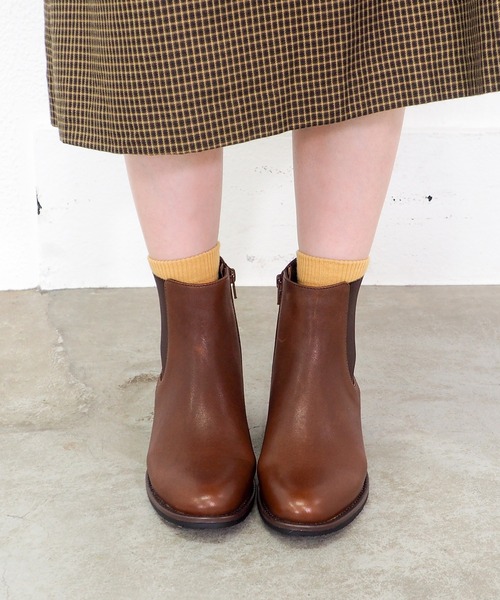 あしながおじさん（アシナガオジサン）の「防滑│サイドゴアブーツ　2410201（ブーツ・レディース・ブラウン/ブラック・24.5cm/24cm/23.5cm/23cm/22.5cm）」の12枚目の写真