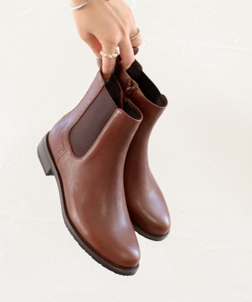 あしながおじさん（アシナガオジサン）の「防滑│サイドゴアブーツ　2410201（ブーツ・レディース・ブラウン/ブラック・24.5cm/24cm/23.5cm/23cm/22.5cm）」の15枚目の写真
