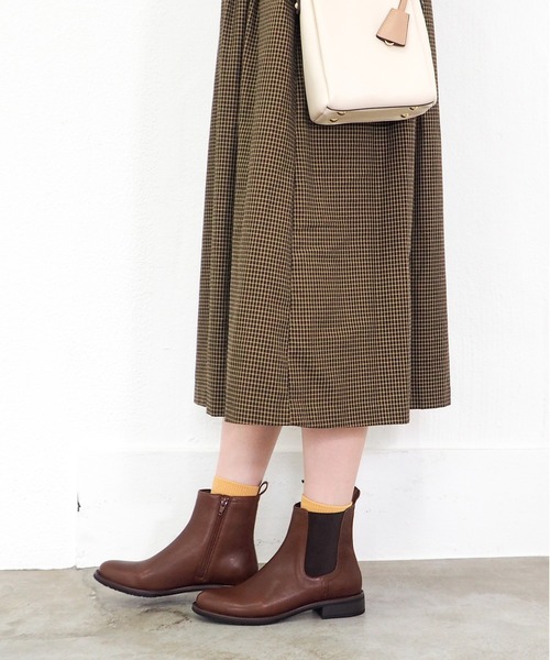 あしながおじさん（アシナガオジサン）の「防滑│サイドゴアブーツ　2410201（ブーツ・レディース・ブラウン/ブラック・24.5cm/24cm/23.5cm/23cm/22.5cm）」の13枚目の写真