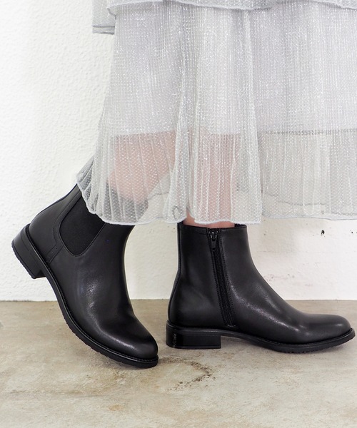 あしながおじさん（アシナガオジサン）の「防滑│サイドゴアブーツ　2410201（ブーツ・レディース・ブラウン/ブラック・24.5cm/24cm/23.5cm/23cm/22.5cm）」の8枚目の写真