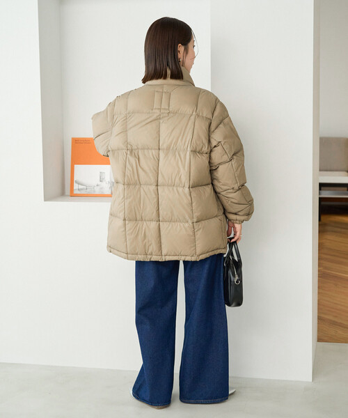 FREAK'S STORE（フリークスストア）の「限定展開 TAION/タイオン MOUNTAIN PACKABLE VOLUME JKT/マウンテン パッカブル ボリューム ジャケット (ダウンジャケット)（ダウンジャケット/コート・レディース・ブラック/オリーブ/キャメル・MEDIUM/LARGE）」の12枚目の写真