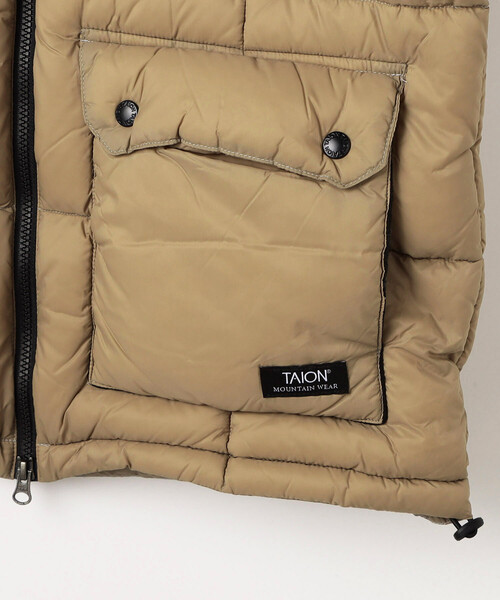 FREAK'S STORE（フリークスストア）の「限定展開 TAION/タイオン MOUNTAIN PACKABLE VOLUME JKT/マウンテン パッカブル ボリューム ジャケット (ダウンジャケット)（ダウンジャケット/コート・レディース・ブラック/オリーブ/キャメル・MEDIUM/LARGE）」の17枚目の写真