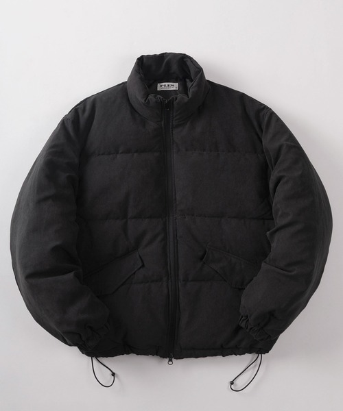 セール】【72】PUレザー/フェイクスウェード パファージャケット